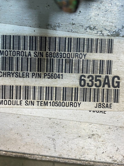 2000 Jeep Cherokee 4.0L Ecm Ecu Engine Computer Module p56041635ag AD9574 DW2