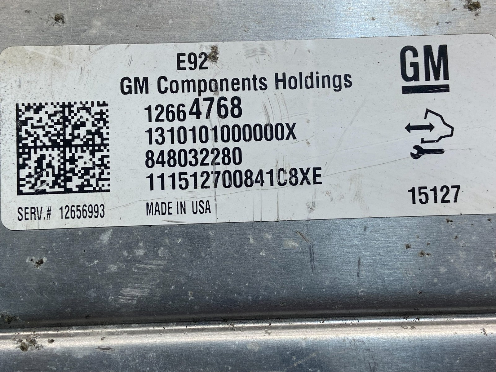 2015 Chevrolet Tahoe 5.3L Engine Control Module ECM 12664768 AF92962