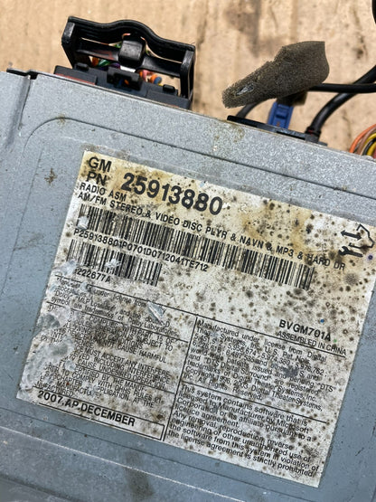2008-2011 Cadillac CTS Am Fm Cd Player Radio Receiver OEM T7320 DG6