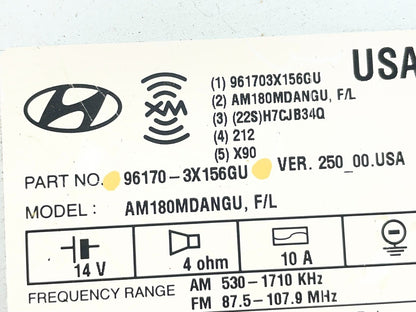 2014 2015 2016 Hyundai Elantra Am Fm Cd Player Radio Receiver AF5579 DG8