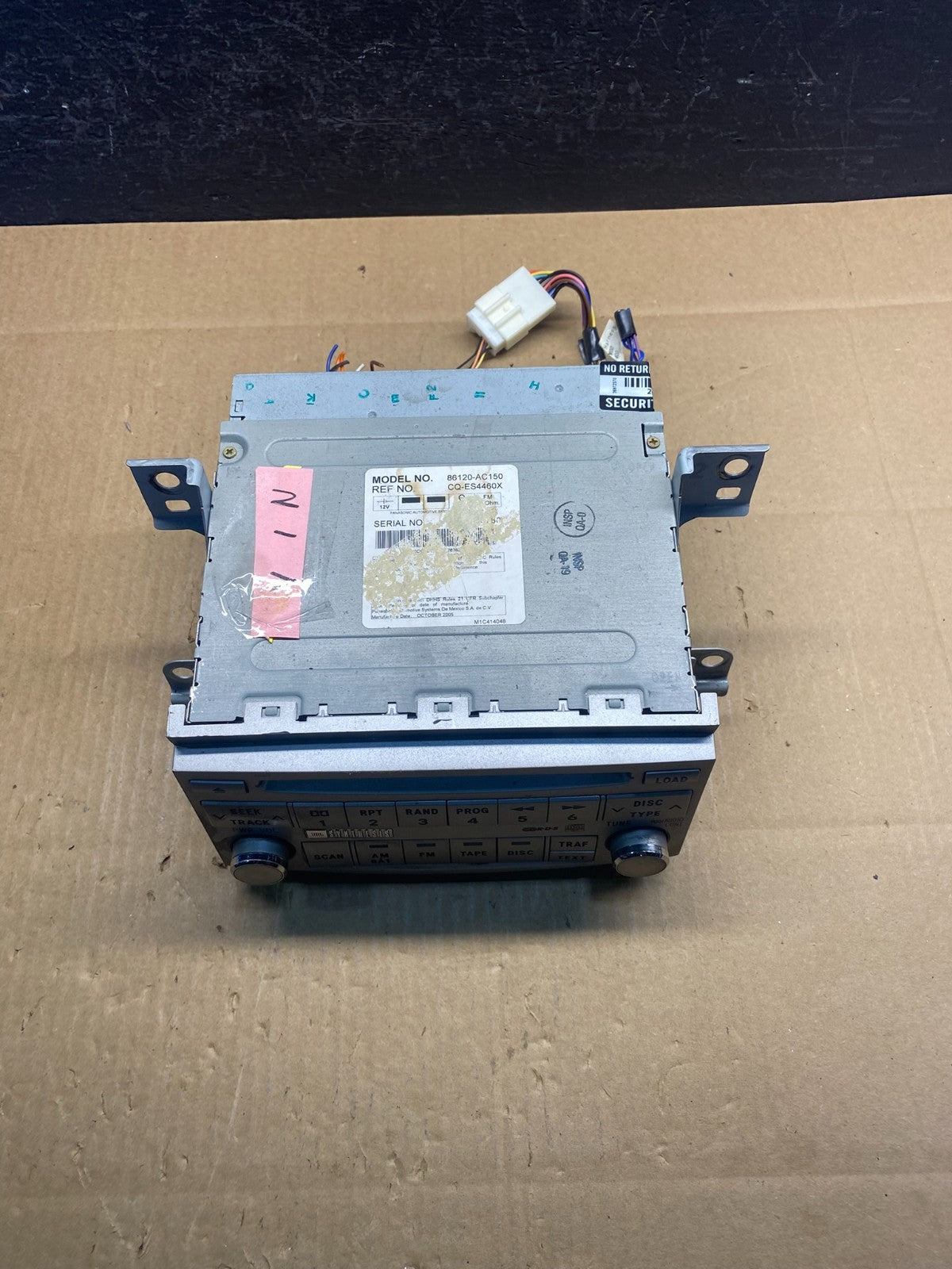2005 2006 2007 Toyota Avalon AM FM CD Mp3 Radio Receiver AD1585 DW3
