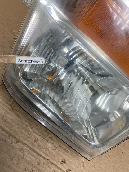 2008 to 2010 Ford F250 Super Duty Right Passenger RH side Headlight AB1516 DW3