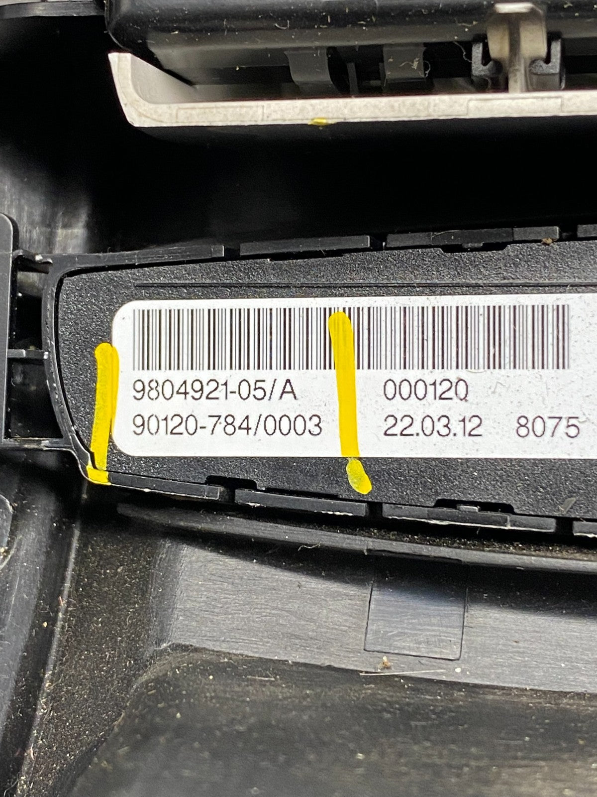 2007 to 2013 Mini Cooper Center Dash Climate Window Control Q9280 DG7
