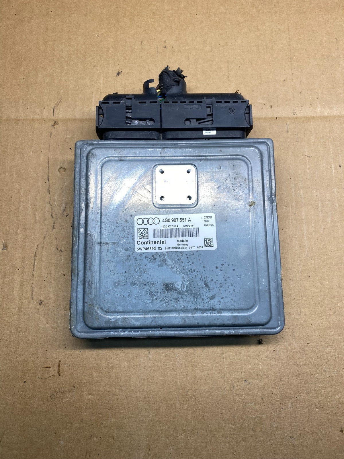 2009 to 2011 Audi A6 Engine Computer Ecu Pcm Ecm Pcu 4G0907551A AI9874 DW0