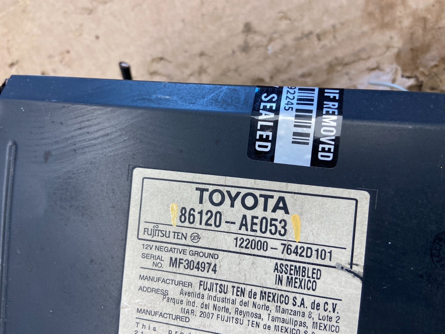 2004 to 2010 Toyota Sienna AM FM CD WMA Mp3 Radio Receiver ad2030 DG5