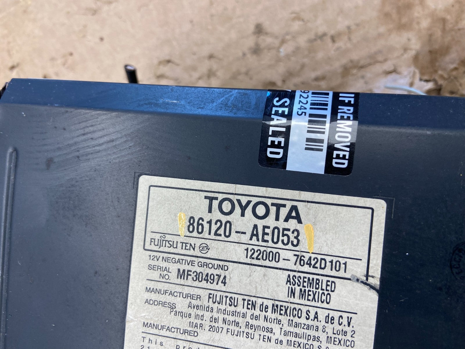 2004 to 2010 Toyota Sienna AM FM CD WMA Mp3 Radio Receiver ad2030 DG5