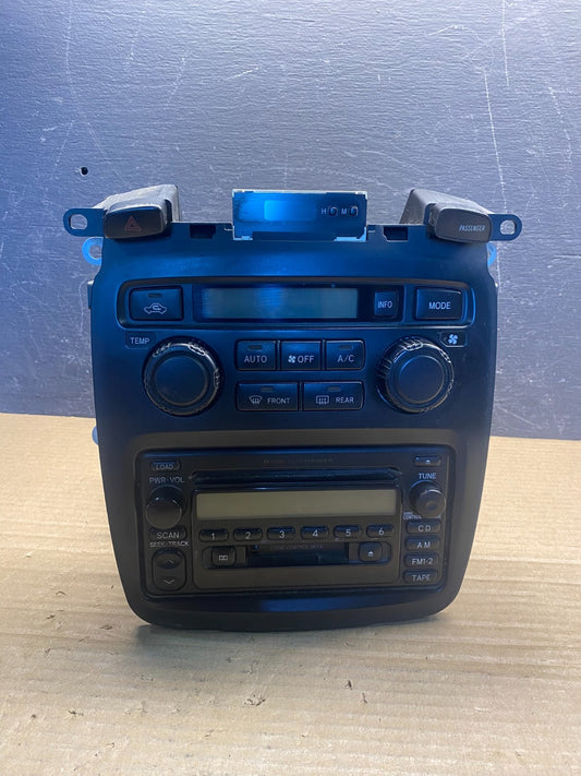 2001 to 2007 Toyota Highlander Climate Control Heater Radio Bezel AF3876 DW0