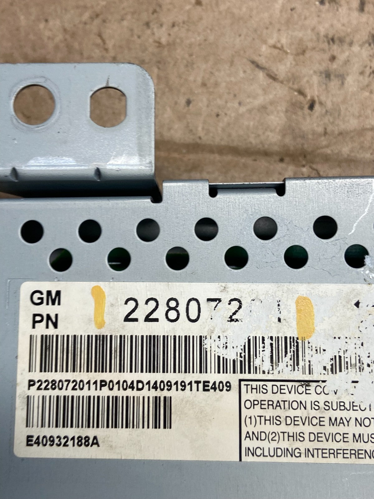 2010 - 2011 Chevrolet Equinox Radio Display Screen Information Dash Oe af2359 DG5