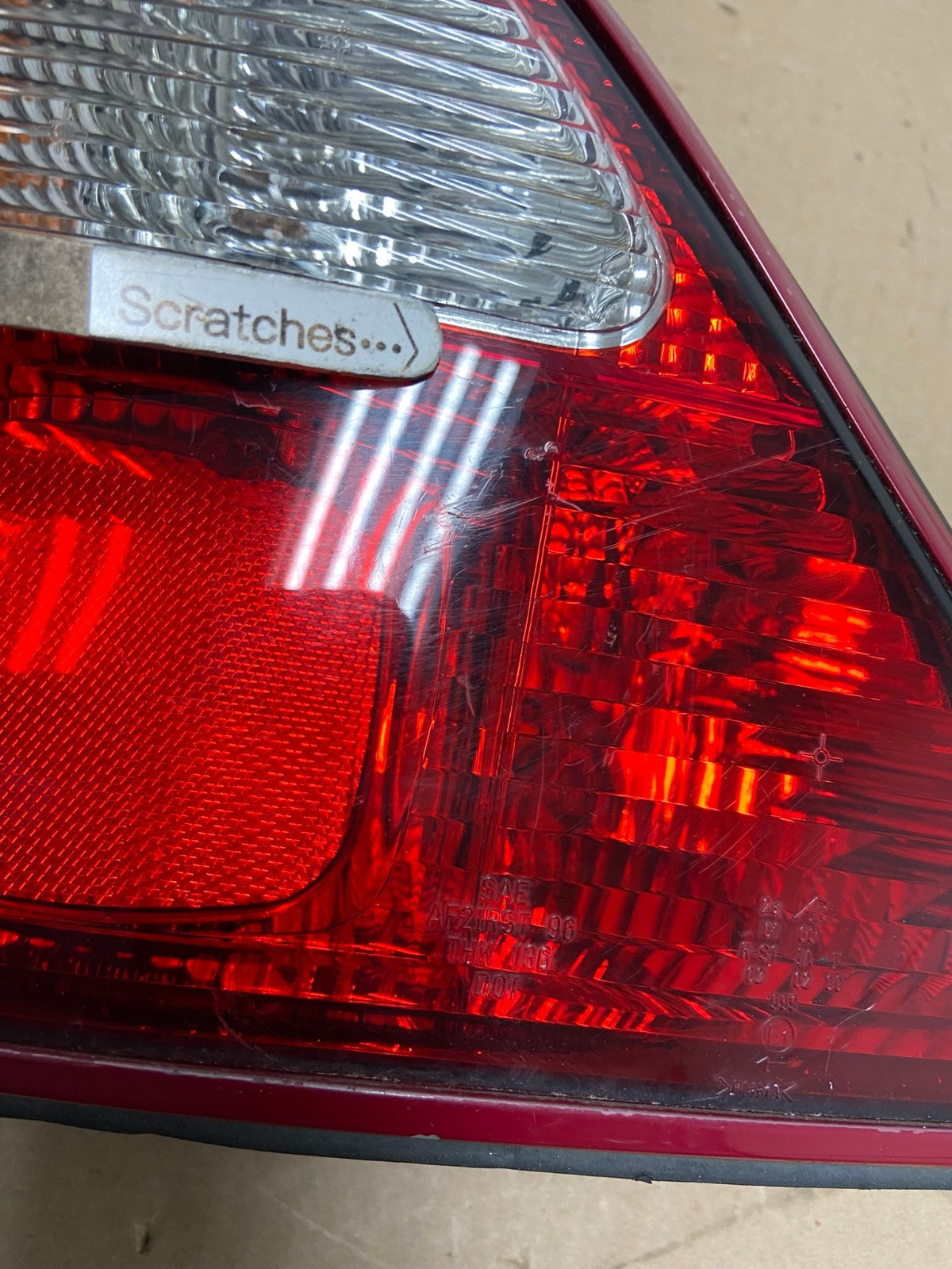 1998 to 2003 Jaguar XJ8 Left Driver LH Side Tail Light AG3381 LK3