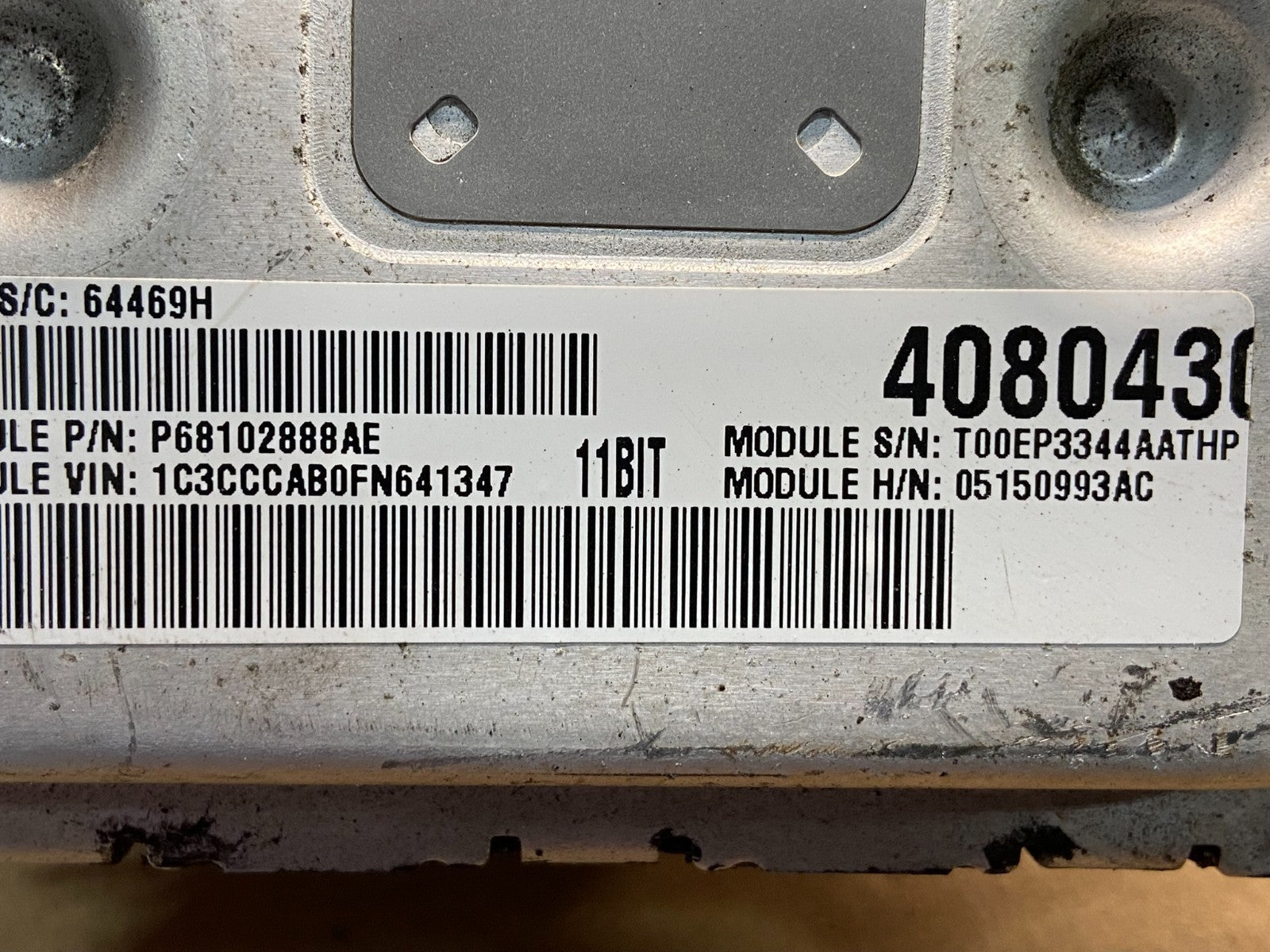 2015 Chrysler 200 Engine Computer Control ECM ECU ae4685 DG2