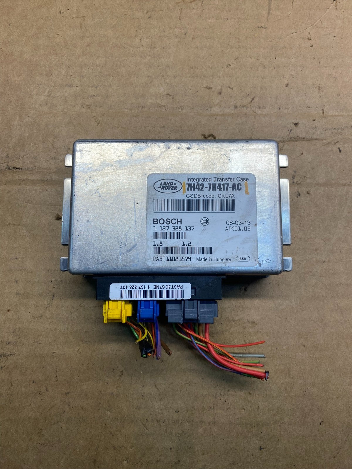 2006 to 2009 Land Rover Transfer Case Control Module 7h42-7h417-ac ad7371 DG0