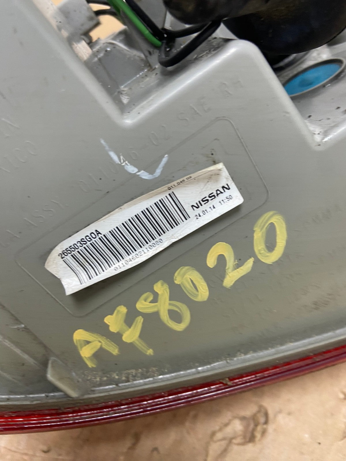 2013 2014 2015 Nissan Sentra Led Right Passenger Side Tail Light AF8020 LK6