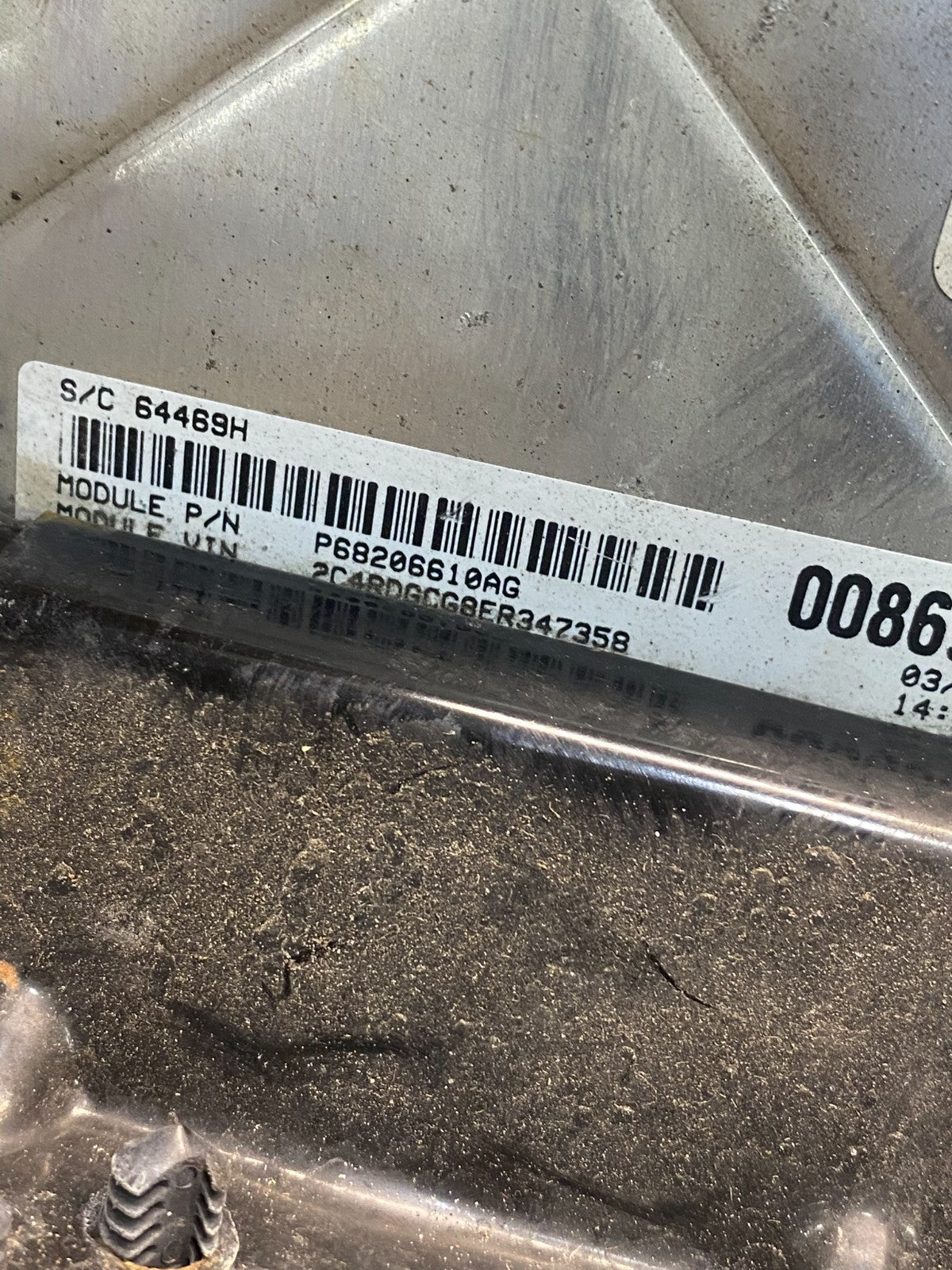 2014 Dodge Caravan Town & Country 3.6L Engine Computer ECU AH3415 DG2