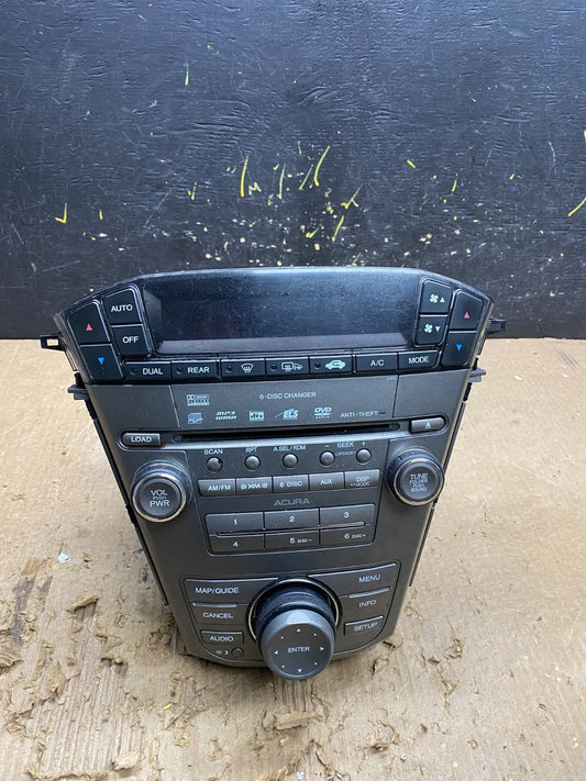 2007 to 2009 Acura Mdx Radio Stereo 6 CD Player Climate Control Pan OEM Z9773 DG0