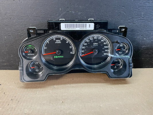2008 to 2011 Chevrolet Tahoe Hybrid Cluster Gauge Speedometer ECM AE3350 DG0
