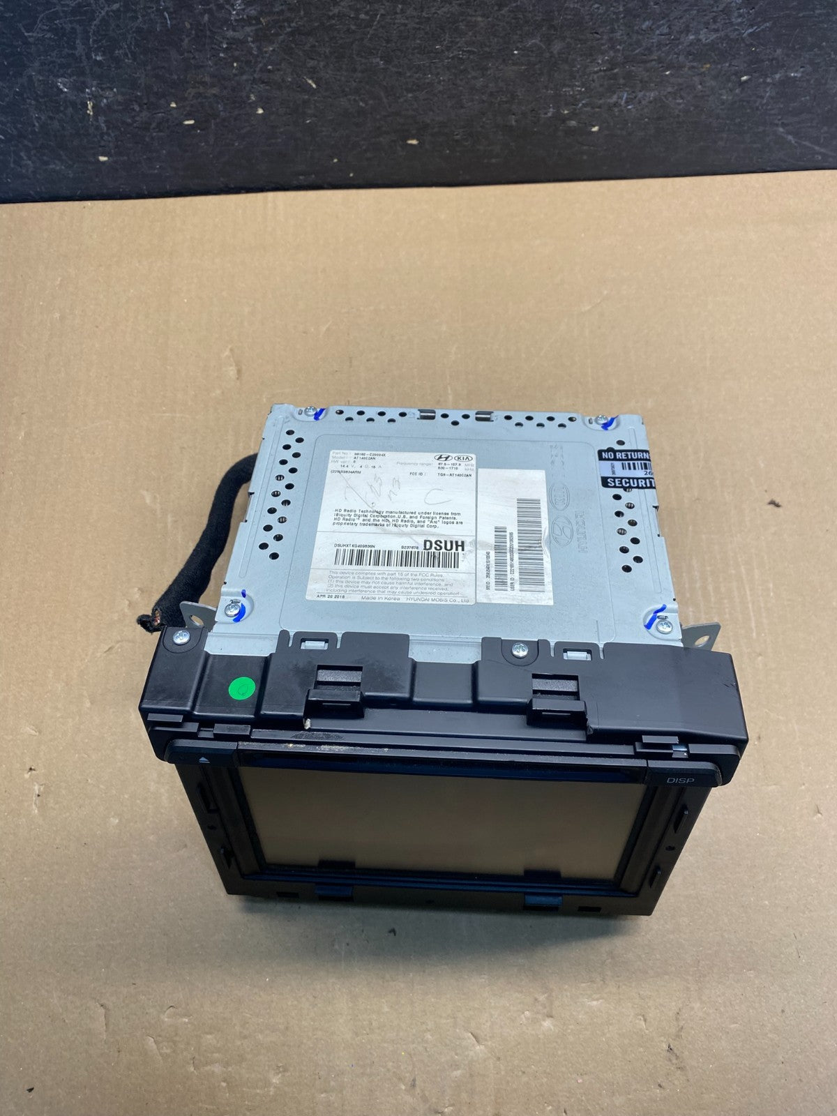 2015 2016 2017 Hyundai Sonata Radio Navigation Screen Display AG1798 DG3