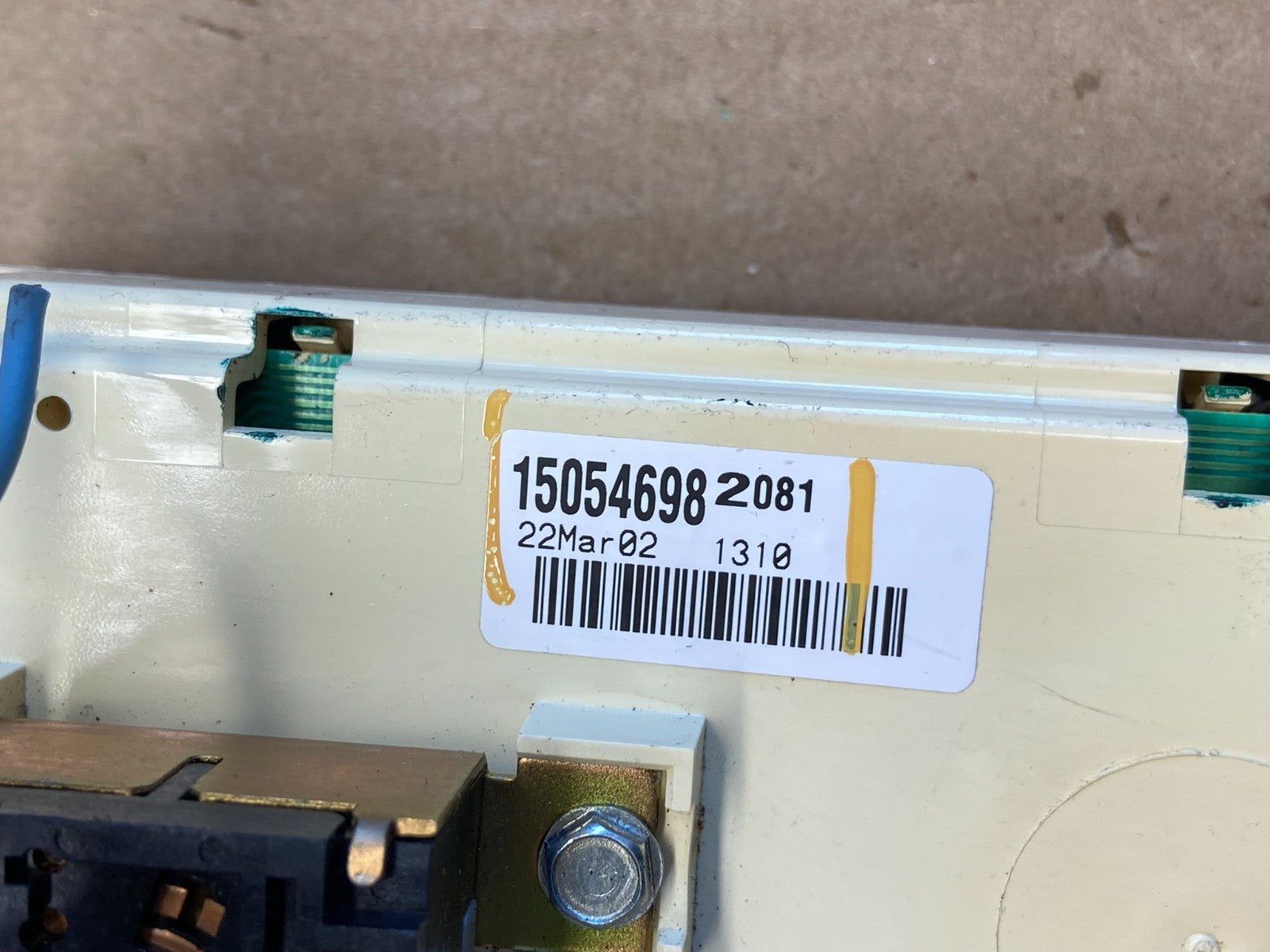 1999 to 2002 Chevrolet Silverado HVAC Heater Climate Control Module ac9194 DG5