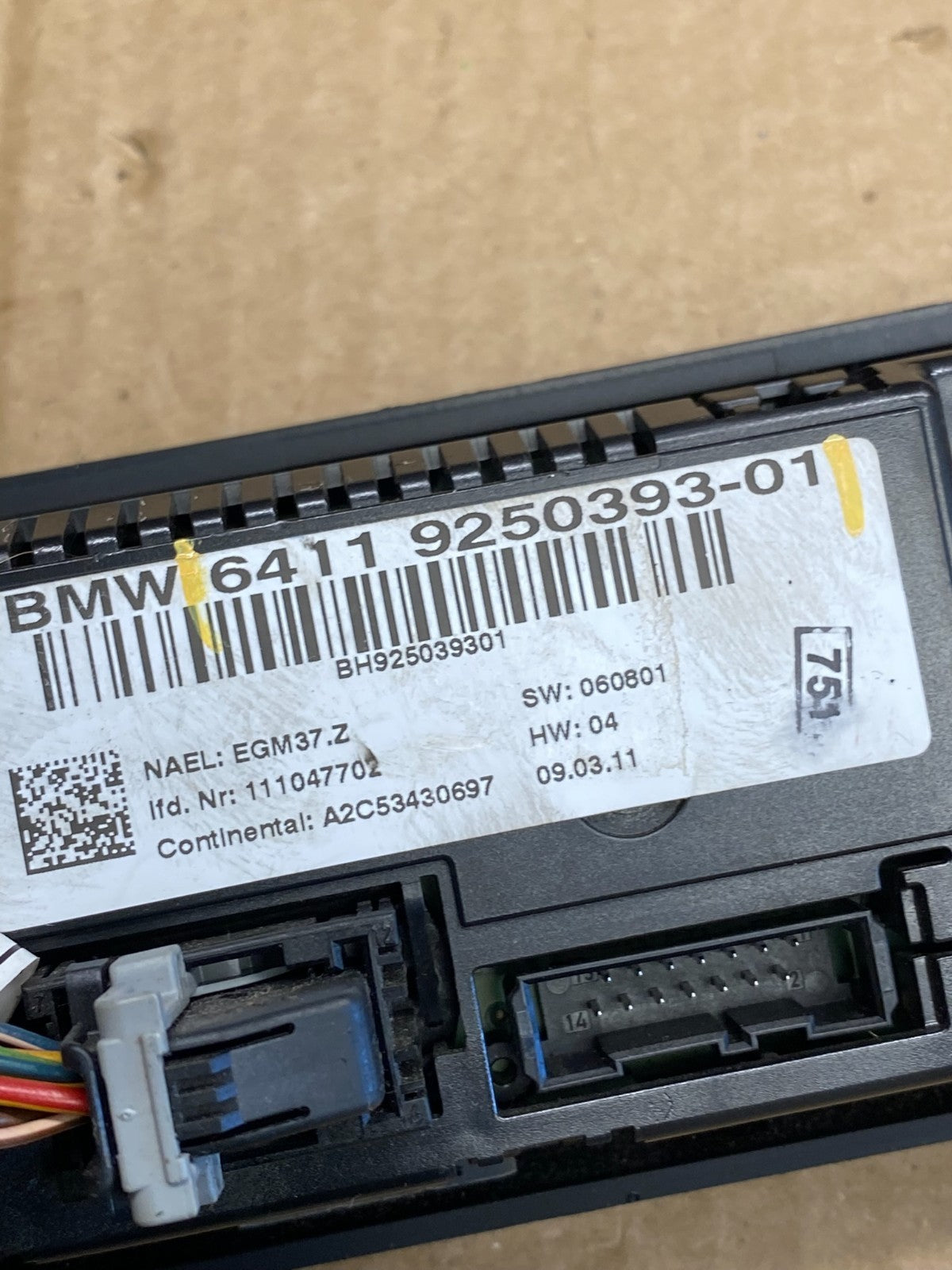 2007 - 2011 Bmw E90 E92 320i 328i A/C Heater Climate Control Panel AC9328 DG5