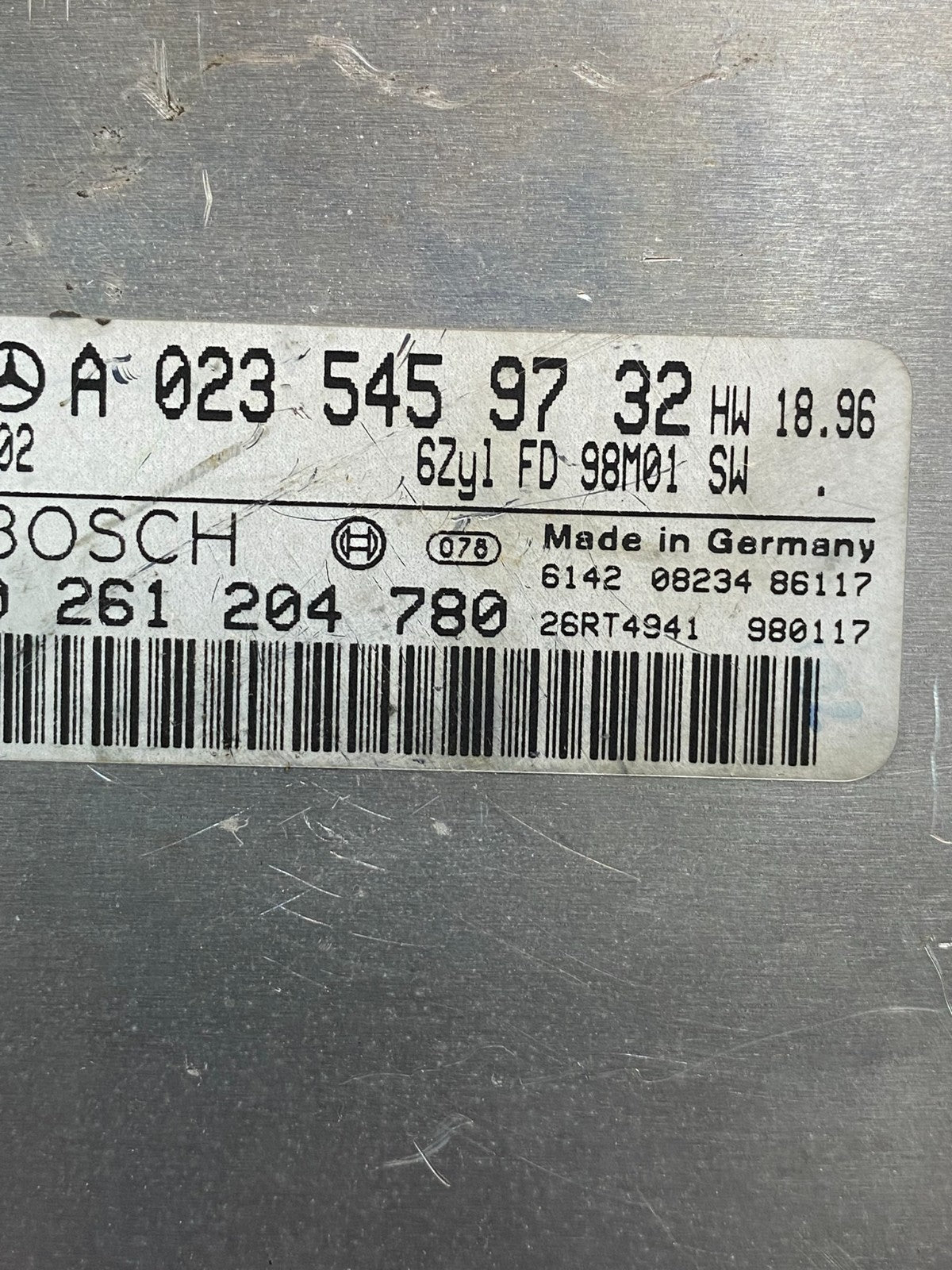 1998 2000 Mercedes Benz ML320 Engine Computer Ecu Ecm AE8005 DW2