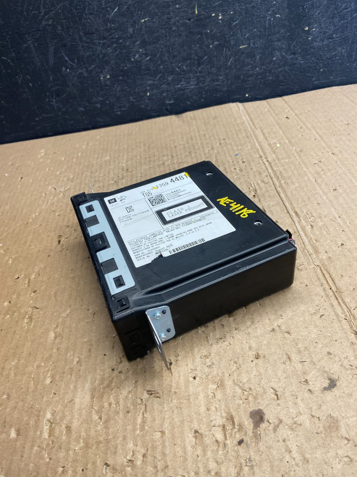 2014 Buick Regal CD Audio Player Stereo AE4118 DG2