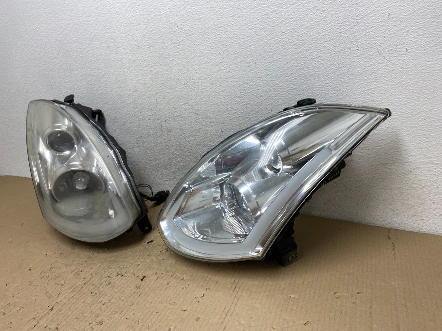 2003 2007 Infiniti G35 Coupe Left+Right Set Side Headlights AE9808 DG1
