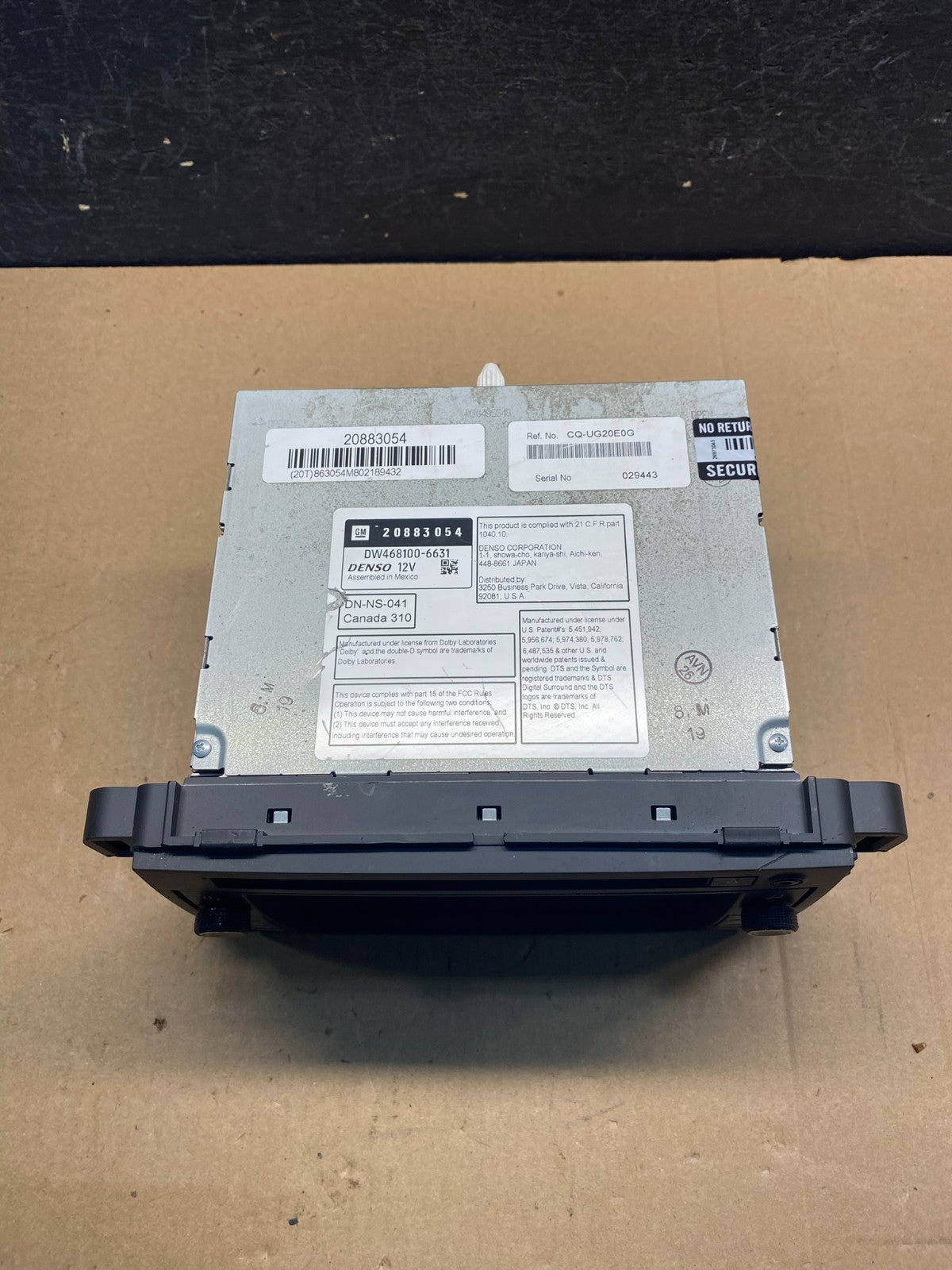 2009-2013 Chevrolet Tahoe AM FM Radio CD Player w Aux Bluetooth ae7398 DG3