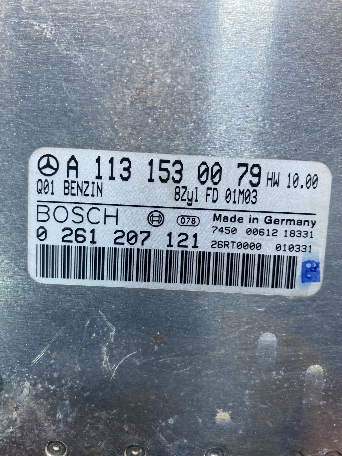 2003 to 2006 Mercedes S430 SL500 ECU ECM Engine Control Module Unit OE ad7402 DG2