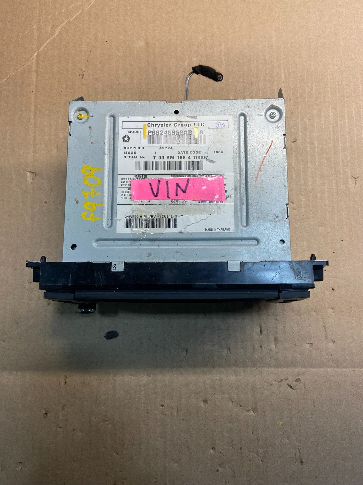 2012 to 2020 Dodge Chrysler Caravan AM FM Radio Screen Display OEM z0573 RDG3