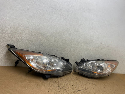 2010-2013 Mazda 3 Halogen Left+Right Side Headlights W8332 DW2