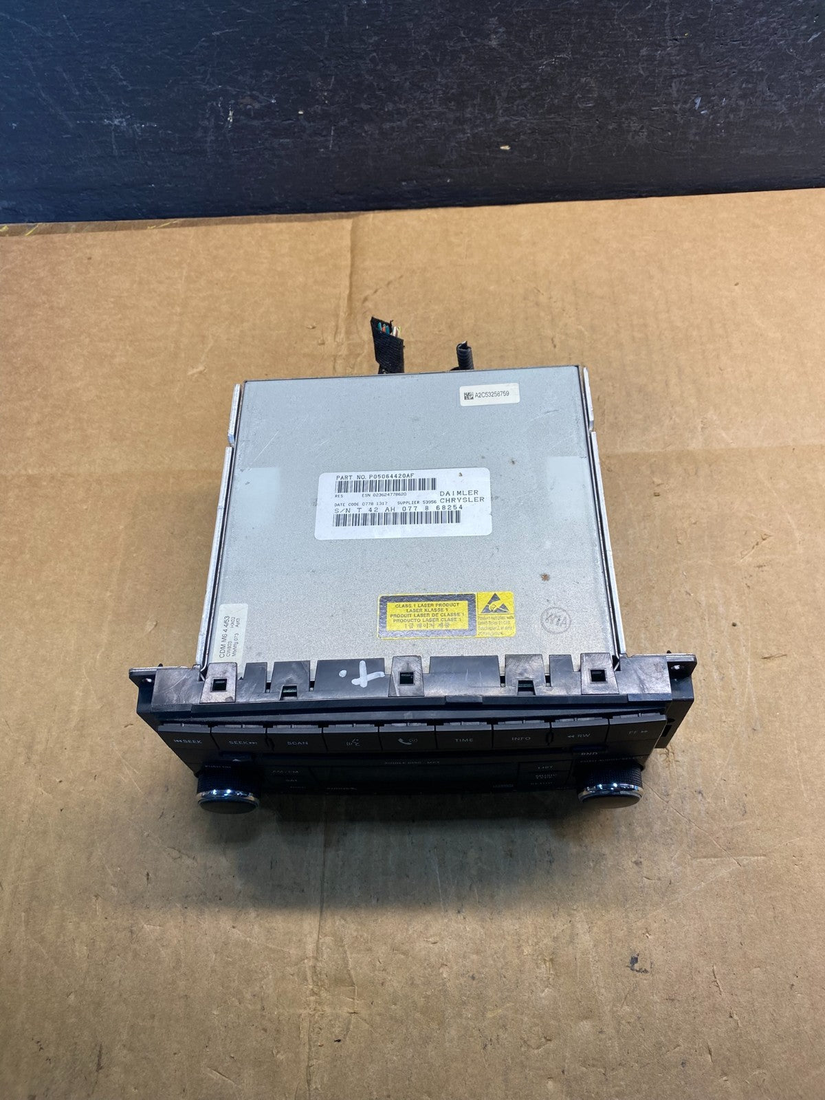 2007-2012 Chrysler Dodge Jeep Ram Radio CD MP3 AUX Receiver AD3625 DG3