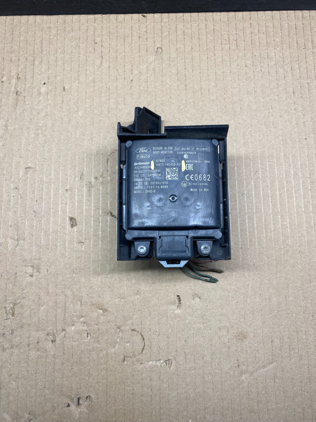 2017-2020 Ford Fusion Right Rear Blind Spot Object Warning Sensor ah7476 DG0