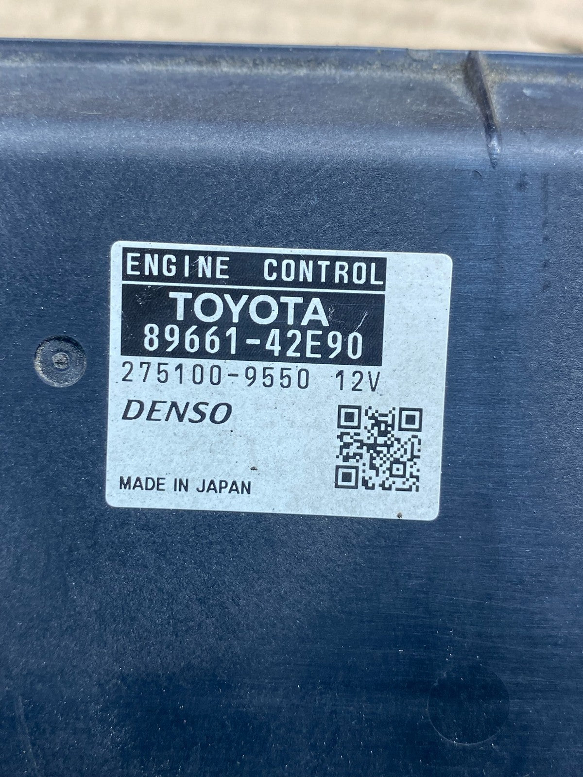 2007 Toyota Rav4 Electronic Engine Control Module ECU ECM AD9585 DG2