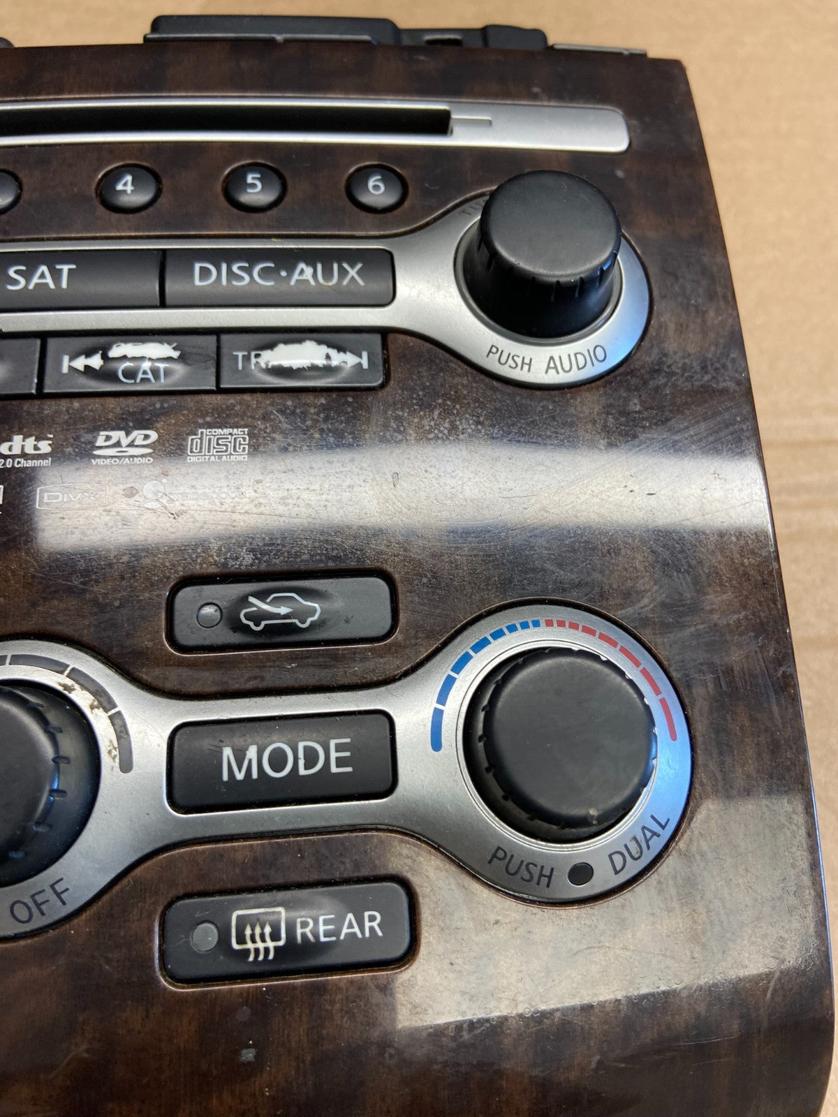 2010-2013 Nissan Maxima Center Console Climate Control Radio Bezel af1776 DG1