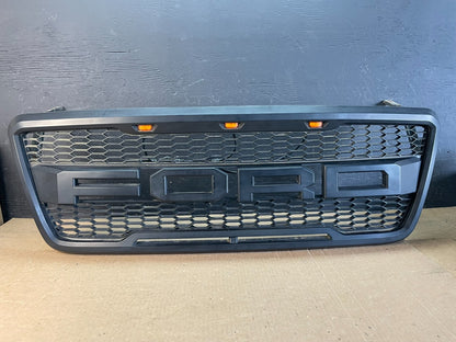 2004 to 2008 Ford F150 Raptor Style Front Upper Grille Grill Black AD0246 DG0