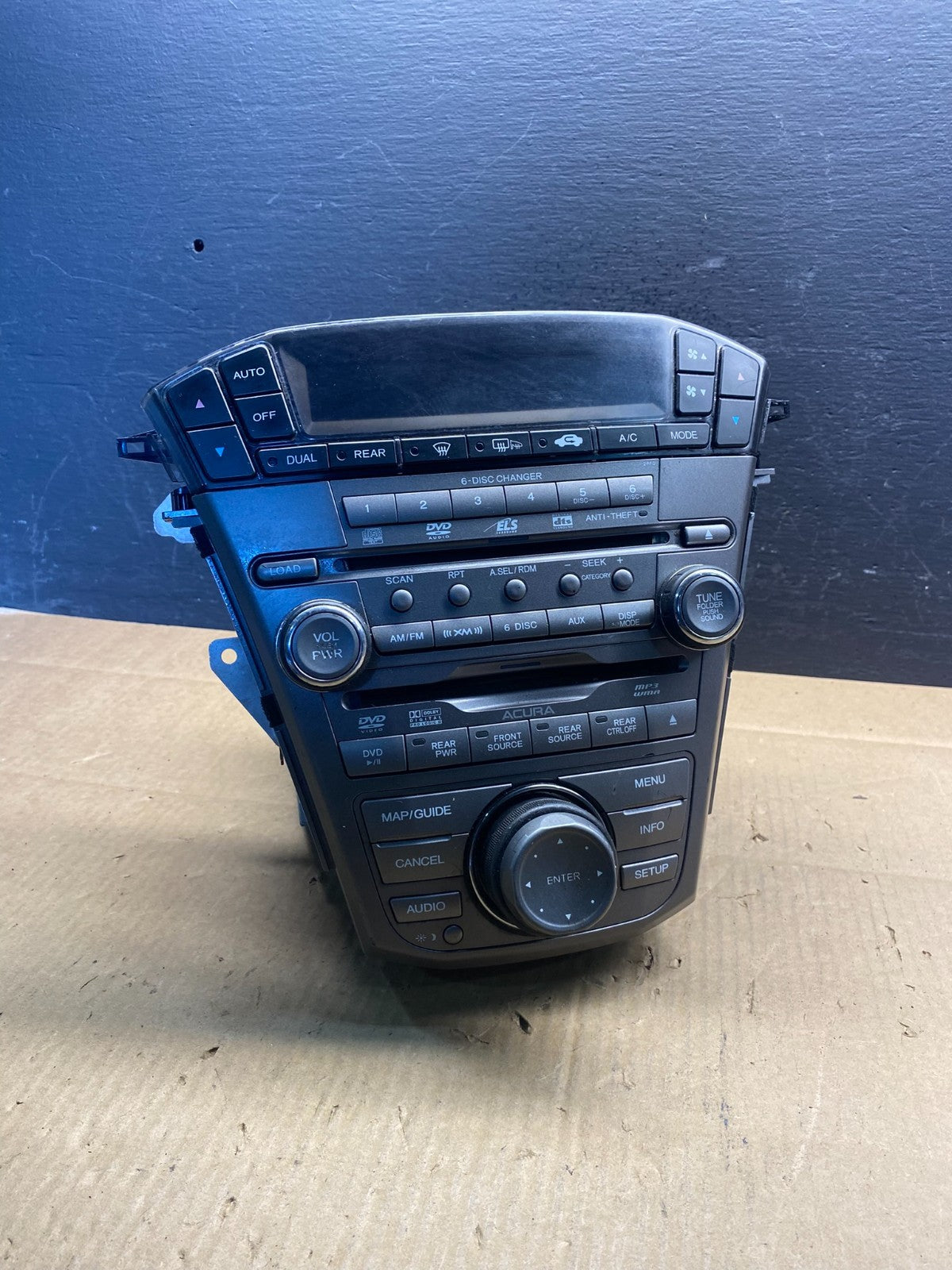 2007 to 2009 Acura Mdx Radio Stereo 6 CD Player Climate Control Pan OE AD1595 DG0