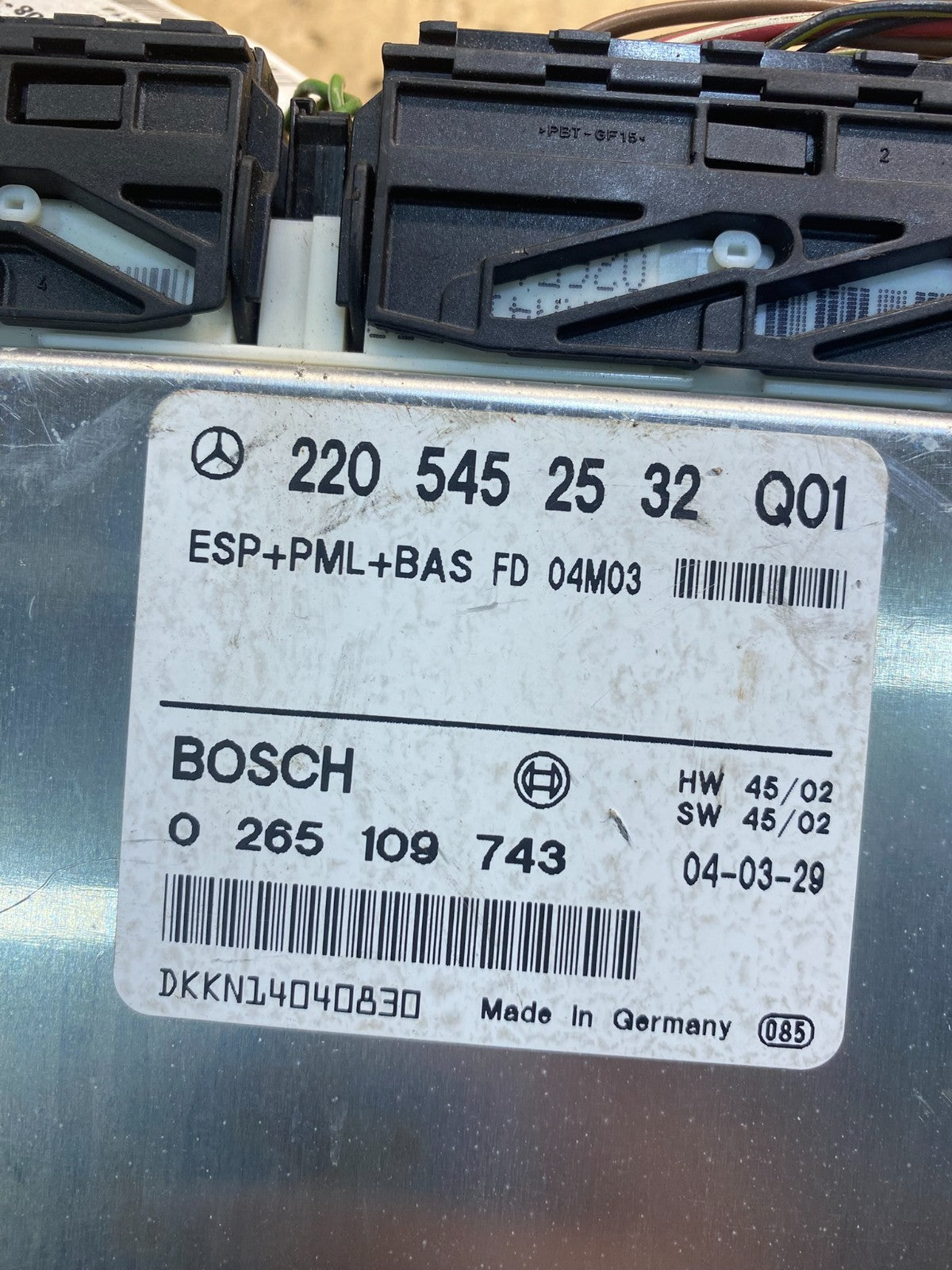 2003 - 2006 Mercedes S430 S500 ABS ESP Control Module Unit AC2598 DG2