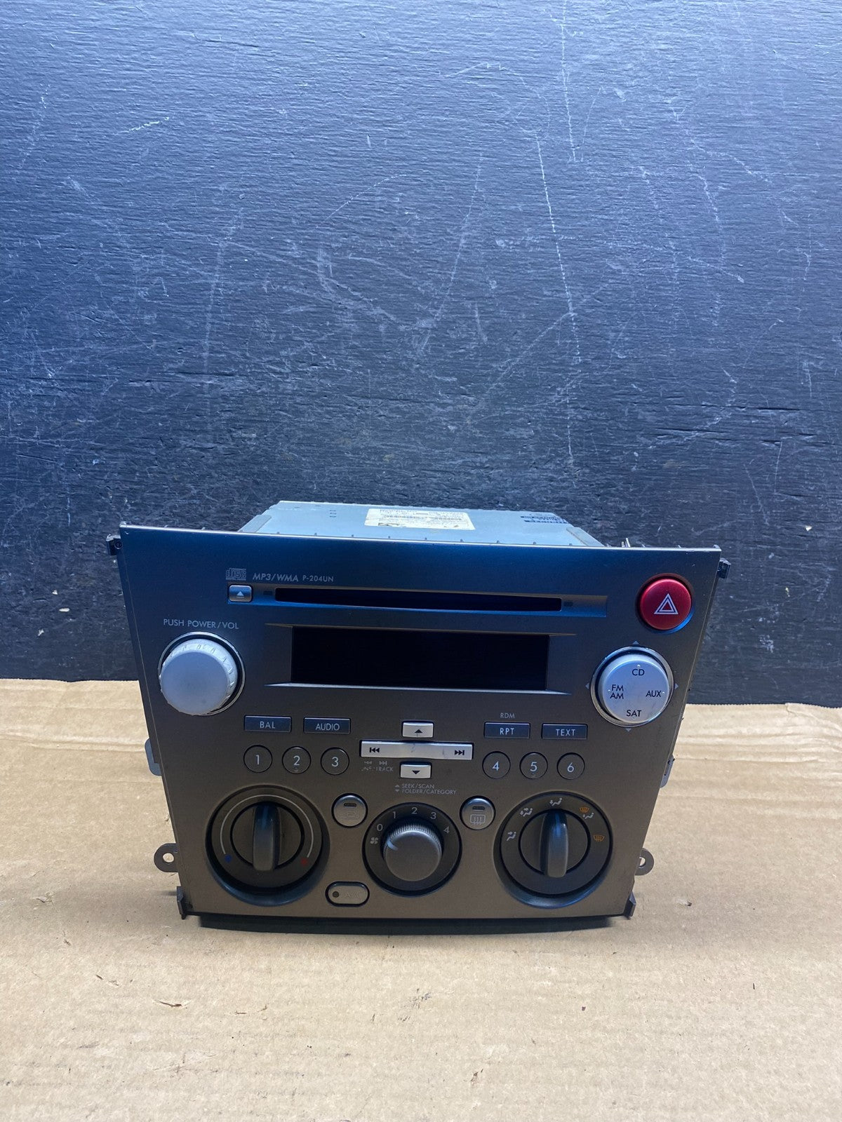 2007 - 2009 Subaru Legacy Outback Audi Radio CD Player AH4810 DG0