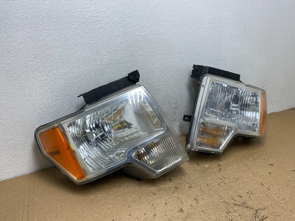 2009 to 2014 Ford F-150 F150 Left+Right Halogen Headlights AF8386 DW2