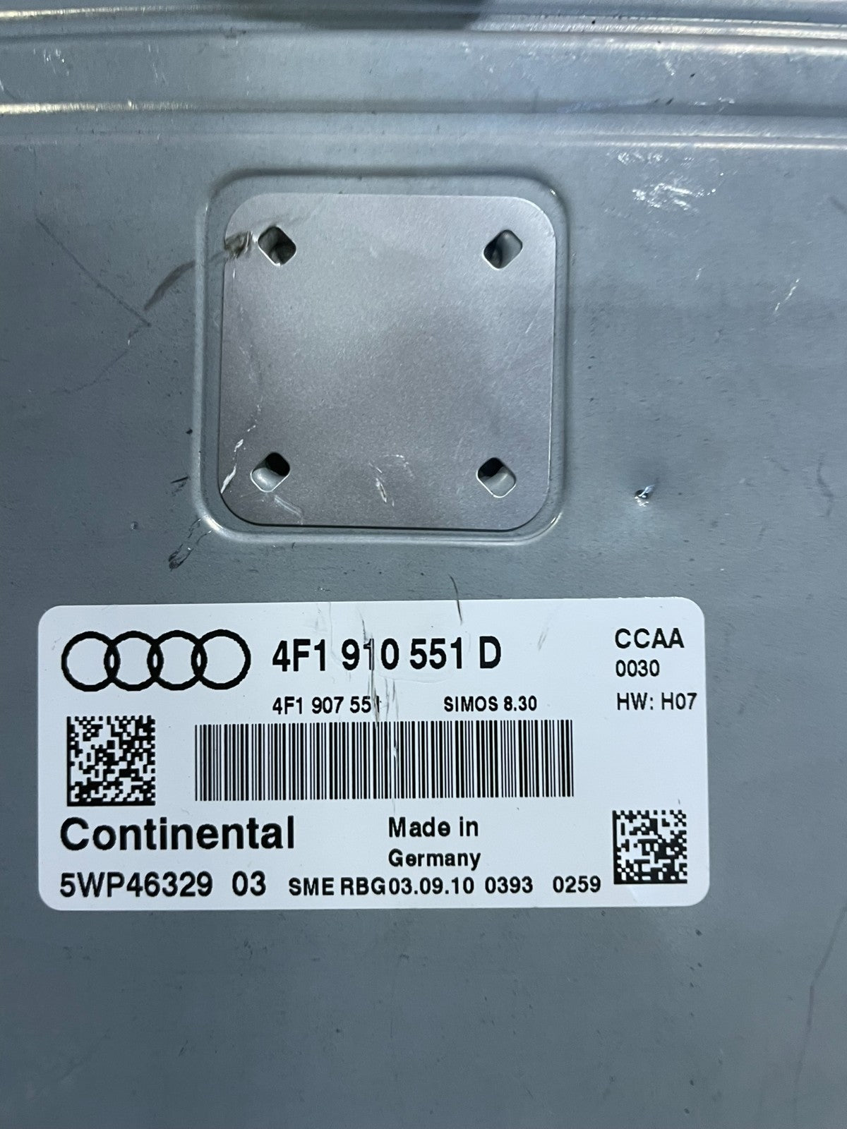 2009 2010 2011 Audi A6 3.0L Engine Computer 4F1910551D W1410 DG3