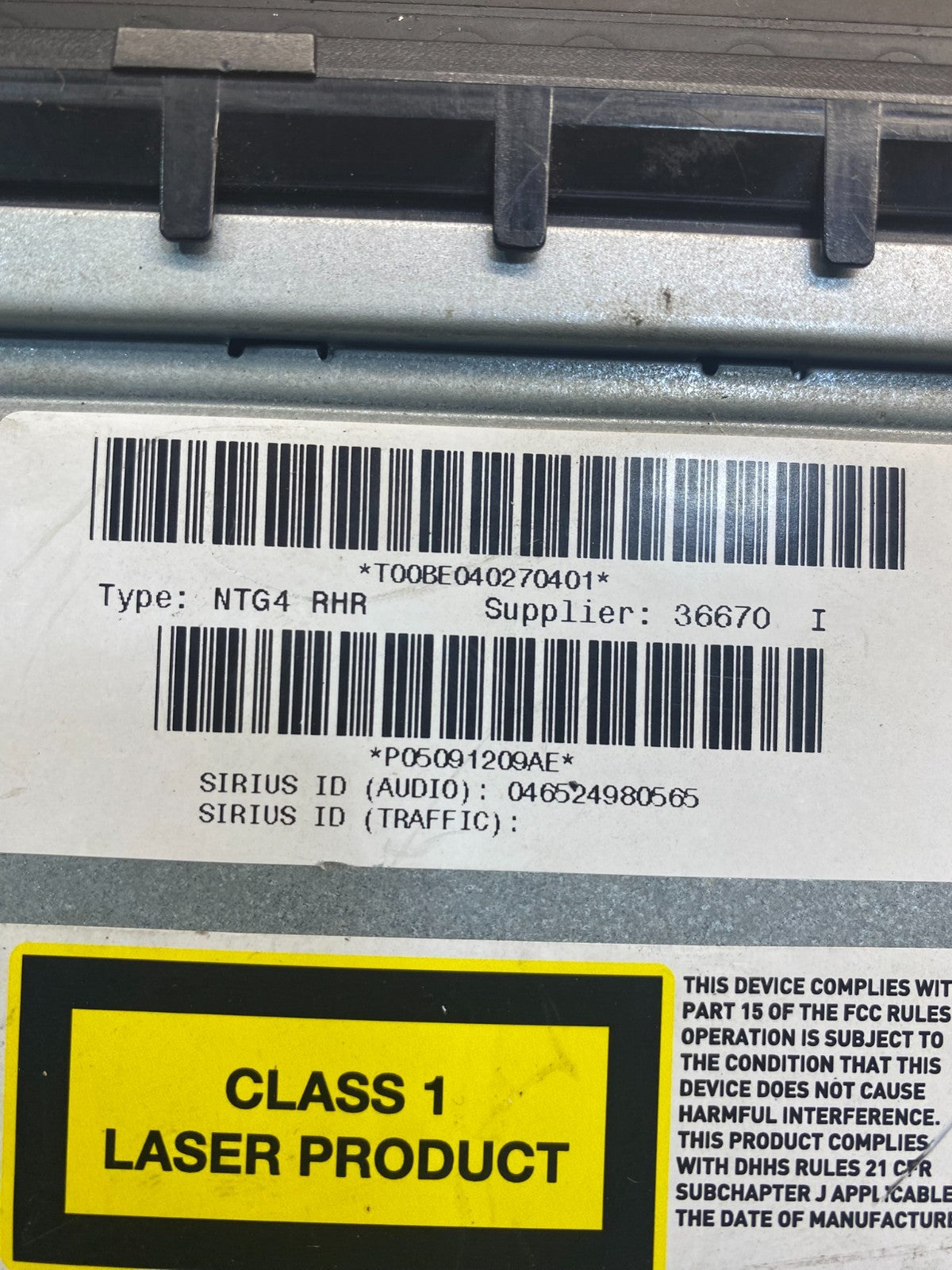 2009 2014 Jeep Dodge Chrysler Screen Display CD Player Satellite Radio AD1726 DG6