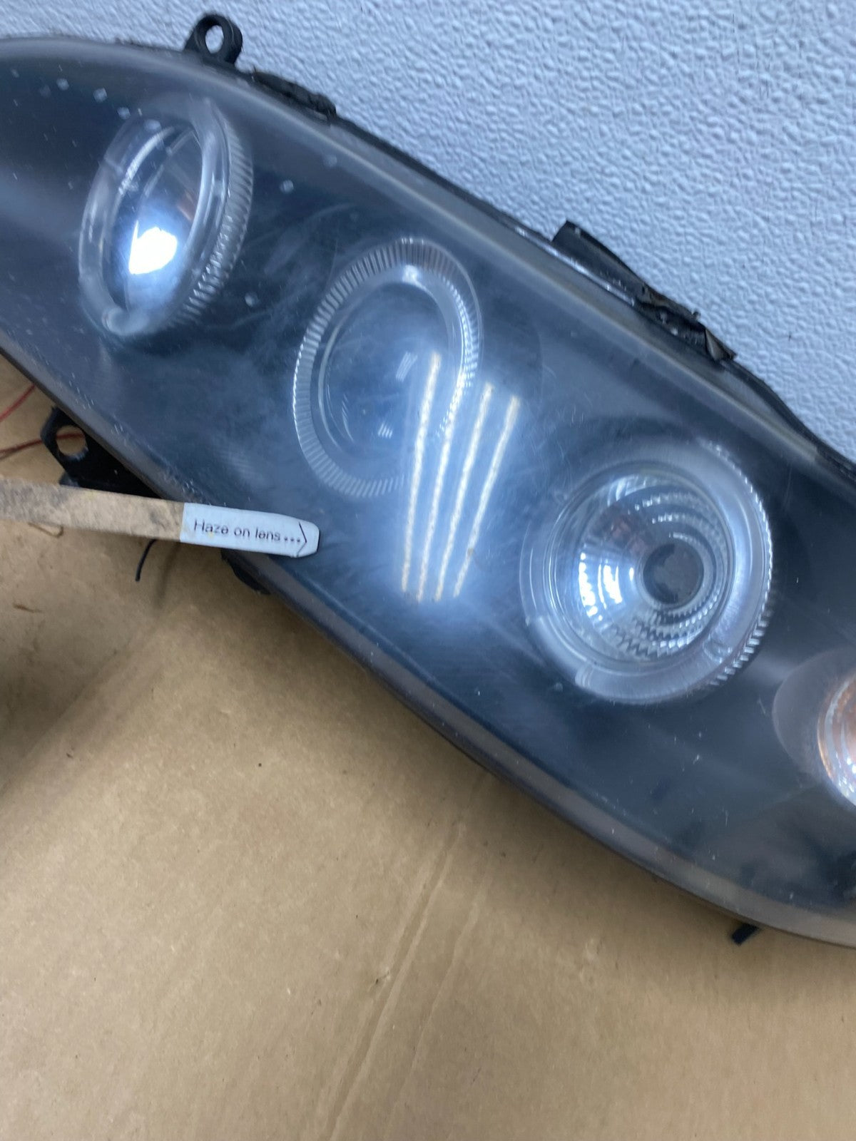 1998=2002 Honda Accord Black Left+Right Set Side LED Black Headlights ac8449 DG6