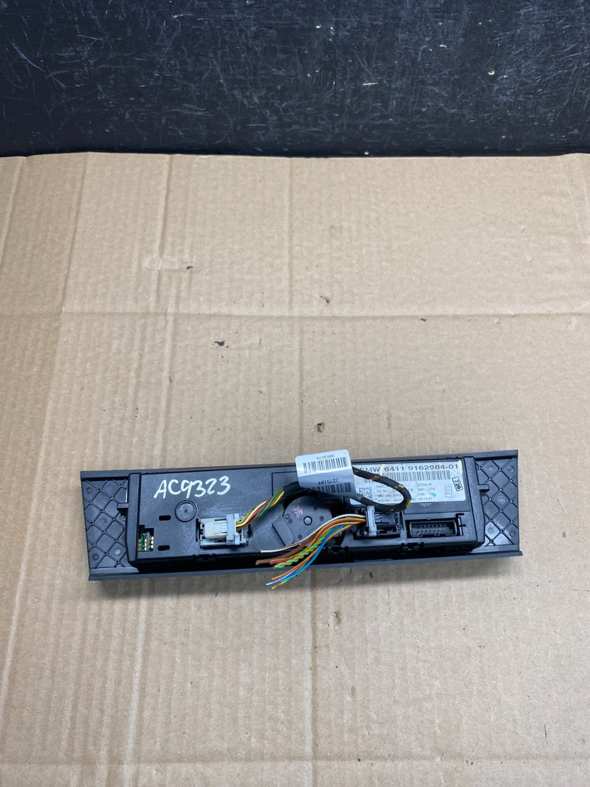 2007 - 2011 Bmw E90 E92 320i 328i A/C Heater Climate Control Panel AC9323 DG4