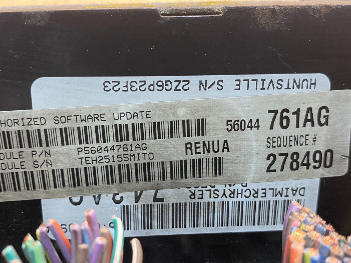2006 Jeep Grand Cherokee 4.7L Ecm Ecu Computer P56044761AH AG7067 DG2