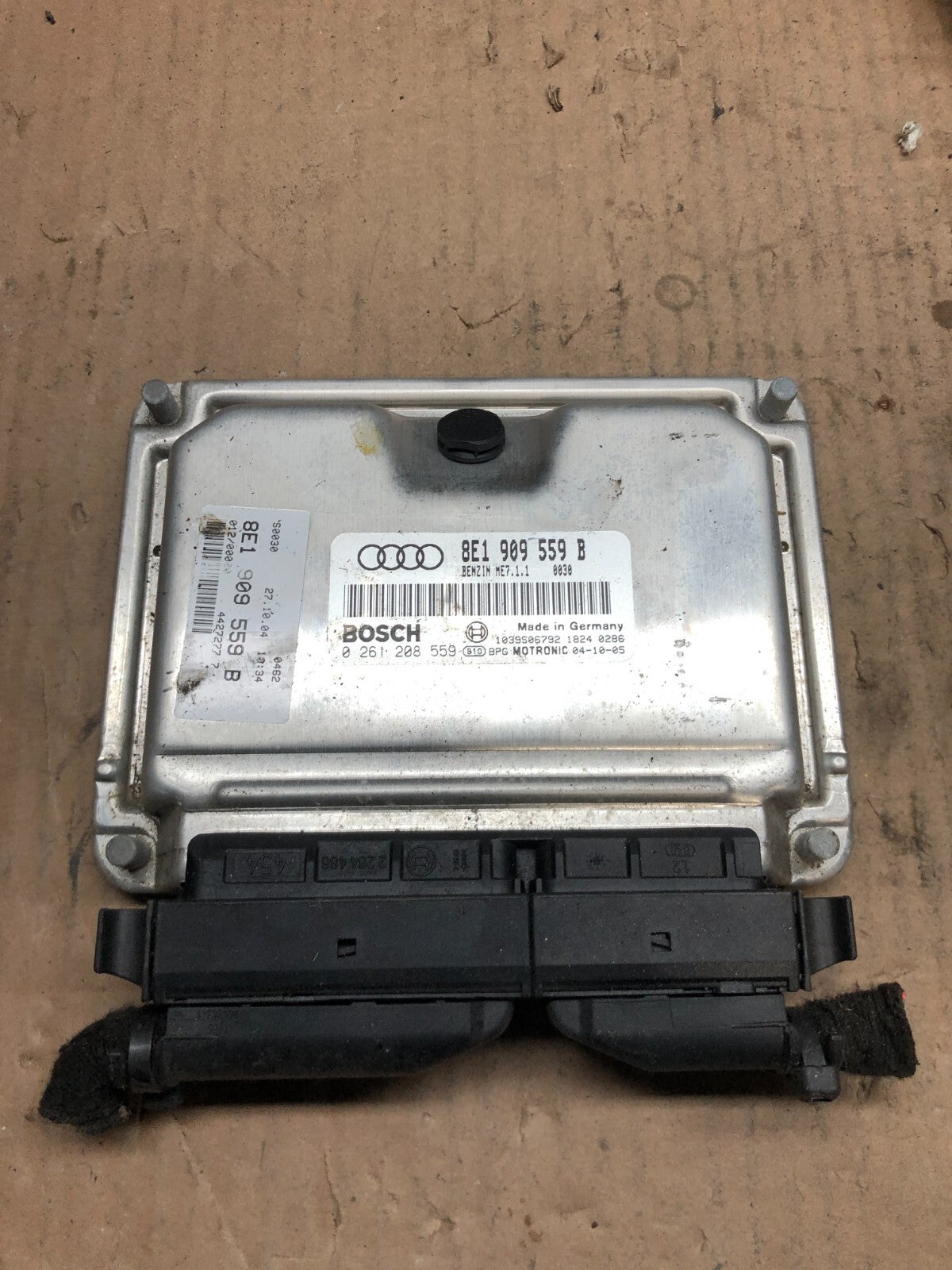 2002 to 2006 Audi A4 3.0L Engine Computer ECM 8E1909559B F6278 PS0