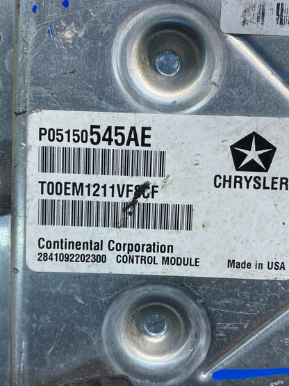 2011 Dodge Charger Chrysler 300 Engine Control ECU ECM p05150545ae AG9713 DG2