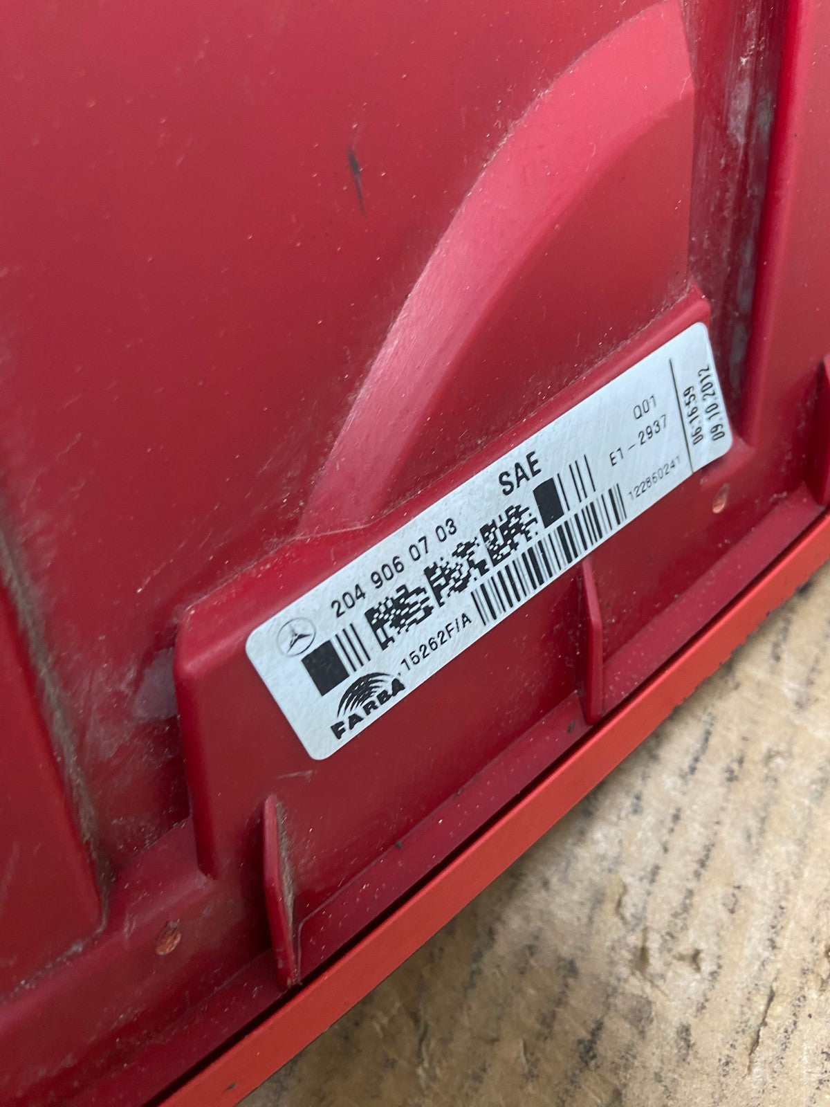 2012 to 2014 Mercedes C-Class Right Passenger Side LED Tail Light AE1454 LK5