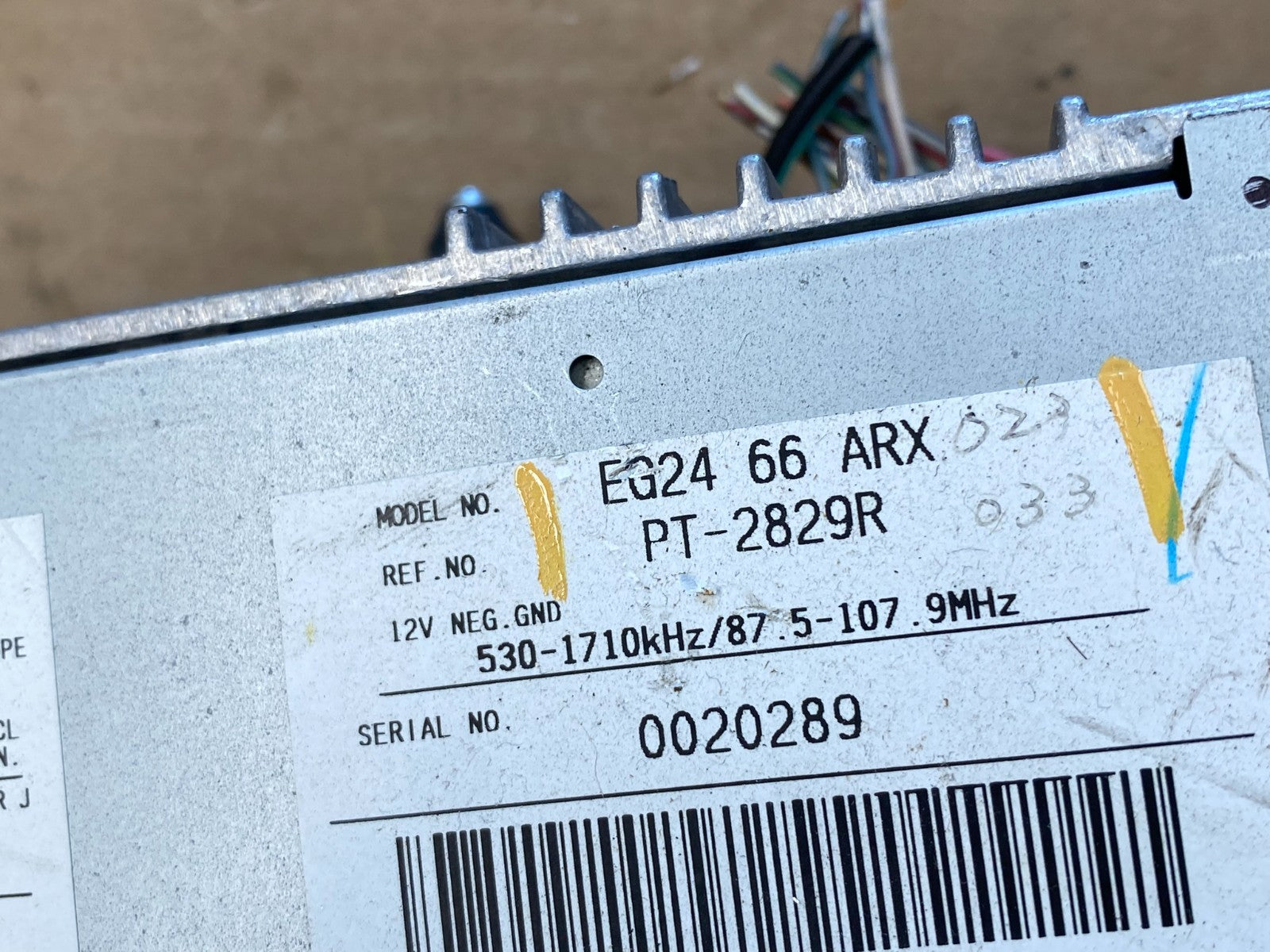 2007 2008 2009 Mazda CX7 Audio Radio Receiver Am-Fm-CD ab9554 DG5