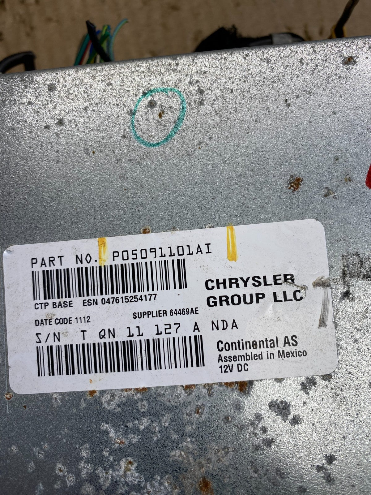 2011 - 2013 Dodge Journey Radio Info Media CD Player Unit OEM AB9599 DG4