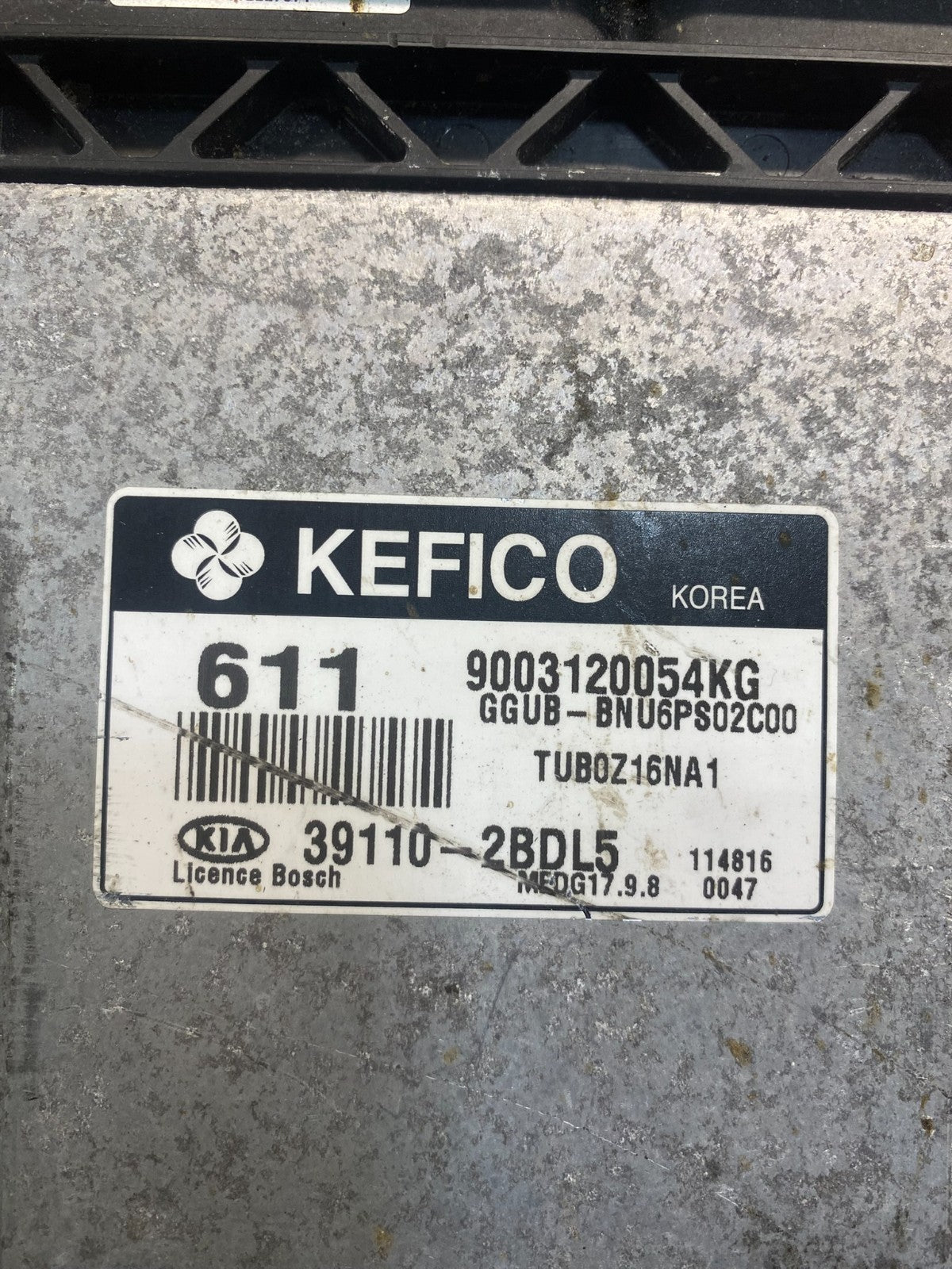 2011 to 2014 Hyundai Sonata Engine Control Unit ECU Module 39110-2BDL5 AC4493 DG2