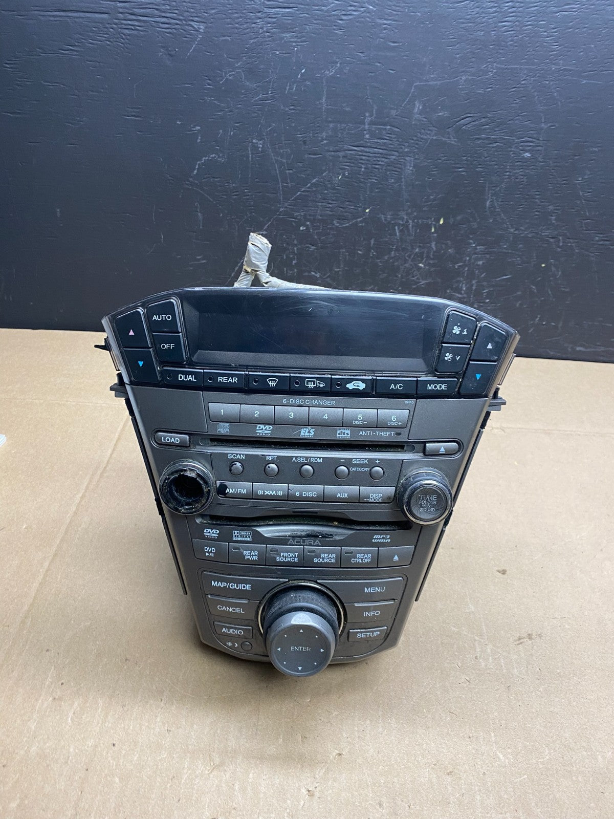 2007 to 2009 Acura Mdx Radio Stereo 6 CD Player Climate Control Pan OE ab9198 DG0